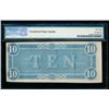 Image 2 : 1864 $10 Confederate States of America Note PMG 58EPQ