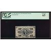 Image 1 : 10 Cent Third Issue Fractional Note PCGS 65