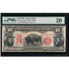 Image 1 : 1901 $10 Bison Legal Tender Note PMG 20