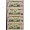 Image 2 : 2006 (4) $50 Uncut Sheet of Cleveland Federal Reserve Notes