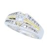 Image 2 : 14K Two Tone Gold 0.65ctw Diamond Ring