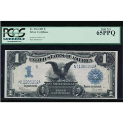 1899 $1 Black Eagle Silver Certificate PCGS 65PPQ