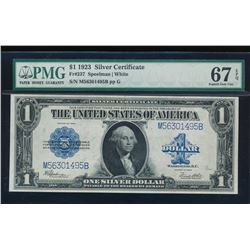 1923 $1 Silver Certificate PMG 67EPQ