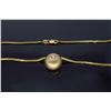 Image 5 : 14K Yellow Gold 0.25ct Diamond Pendant with Chain