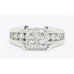 14KT White Gold 2.00ctw Diamond Ring