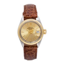 Rolex DateJust 14KT Gold and Stainless Steel Ladies Wristwatch