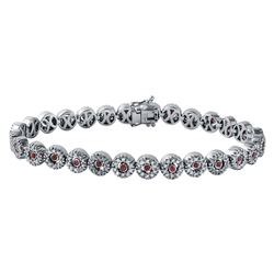 18KT White Gold Ruby and Diamond Bracelet