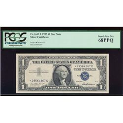 1957 $1 Silver Certificate Star Note PCGS 68PPQ