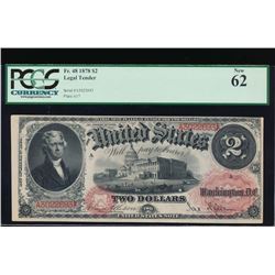 1878 $2 Legal Tender Note PCGS 62