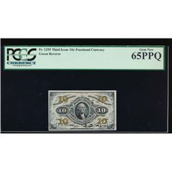 10 Cent Third Issue Fractional Note PCGS 65PPQ