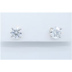 Tiffany & Co Platinum 1.93ctw Diamond Earrings