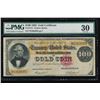 Image 1 : 1882 $100 Gold Certificate PMG 30