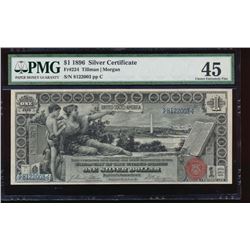 1896 $1 Educational Silver Certificate PMG 45