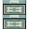 Image 2 : (2) 1923 $1 Reverse Change Over Silver Certificate Pair PCGS 65PPQ