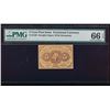 Image 1 : 5 Cent First Issue Fractional Note PMG 66EPQ