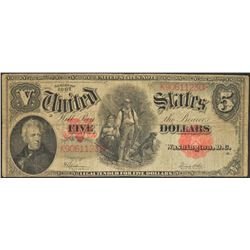 1907 $5 Legal Tender Note