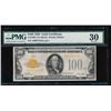 Image 1 : 1928 $100 Gold Certificate PMG 30 Very Fine