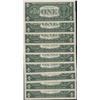 Image 2 : Lot of (9) 1969C $1 Federal Reserve Star Notes