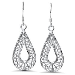 Sterling Silver Filigree Earrings