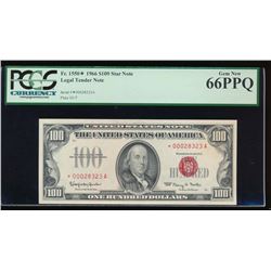 1966 $100 Legal Tender Star Note PCGS 66PPQ