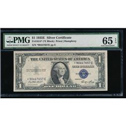 1935E $1 Silver Certificate PMG 65EPQ