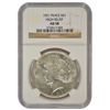 Image 1 : 1921 $1 Peace High Relief Silver Dollar Coin NGC AU58