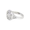 Image 2 : Platinum 0.91ctw Diamond Ring