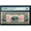 Image 1 : 1901 $10 Bison Legal Tender Note PMG 30