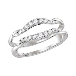0.33 CTW Diamond Ring 14KT White Gold - REF-44X9Y