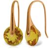 Genuine 11.50 ctw Citrine Earrings Jewelry 14KT Rose Gold - REF-74P6H