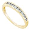 Image 1 : 0.24 CTW Diamond Single Row Fashion Ring 14KT Yellow Gold - REF-26X9Y