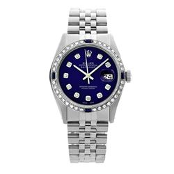 Rolex Pre-owned 36mm Mens Blue Dial Stainless Steel - REF-580H4N