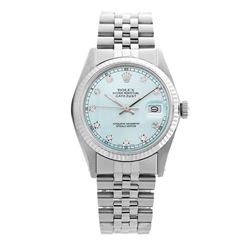 Rolex Pre-owned 36mm Mens Ligjt Blue Stainless Steel - REF-450X4K