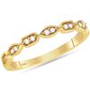 Image 1 : 0.10 CTW Diamond Stackable Ring 14KT Yellow Gold - REF-22F4N