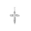0.28 CTW Diamond Cross Pendant 10KT White Gold - REF-14X9Y
