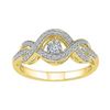 0.25 CTW Diamond Solitaire Bridal Wedding Engagement Ring 10KT Yellow Gold - REF-34M4H
