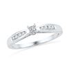 0.20 CTW Diamond Solitaire Bridal Ring 10KT White Gold - REF-24W2K