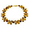 Genuine 20.7 ctw Citrine & Garnet Bracelet Jewelry 14KT Yellow Gold - REF-142V9W