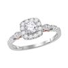 0.74 CTW Diamond Solitaire Bellina Bridal Engagement Ring 14KT Two-tone Gold - REF-104W9K