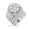 6 CTW Diamond Bridal Wedding Engagement Ring 14KT White Gold - REF-719M9H