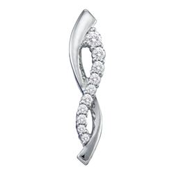 0.24 CTW Diamond Journey Infinity Pendant 10KT White Gold - REF-22Y4X