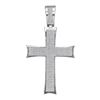 Image 1 : 1.48 CTW Mens Diamond Pattee Cross Charm Pendant 10KT White Gold - REF-134N9F