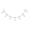 Image 1 : 3.07 CTW Diamond Flower Cluster Necklace 14KT White Gold - REF-229Y4X