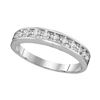 Image 1 : 0.10 CTW Diamond Ring 10KT White Gold - REF-14Y9X