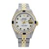 Image 1 : Rolex Pre-owned 26mm Womens Custom White Mother of Pearl Two Tone - REF-530R2M