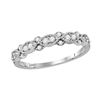 Image 1 : 0.25 CTW Diamond Stackable Ring 10KT White Gold - REF-24H2M