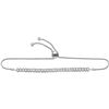 Image 1 : 0.95 CTW Diamond Single Row Luxury Bolo Bracelet 10KT White Gold - REF-124M4H