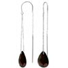 Genuine 6 ctw Garnet Earrings Jewelry 14KT White Gold - REF-21M9T