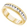 0.25 CTW Diamond Milgrain Wedding Ring 14KT Yellow Gold - REF-49H5M