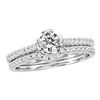 0.76 CTW Diamond Bridal Wedding Engagement Ring 14KT White Gold - REF-139W5K